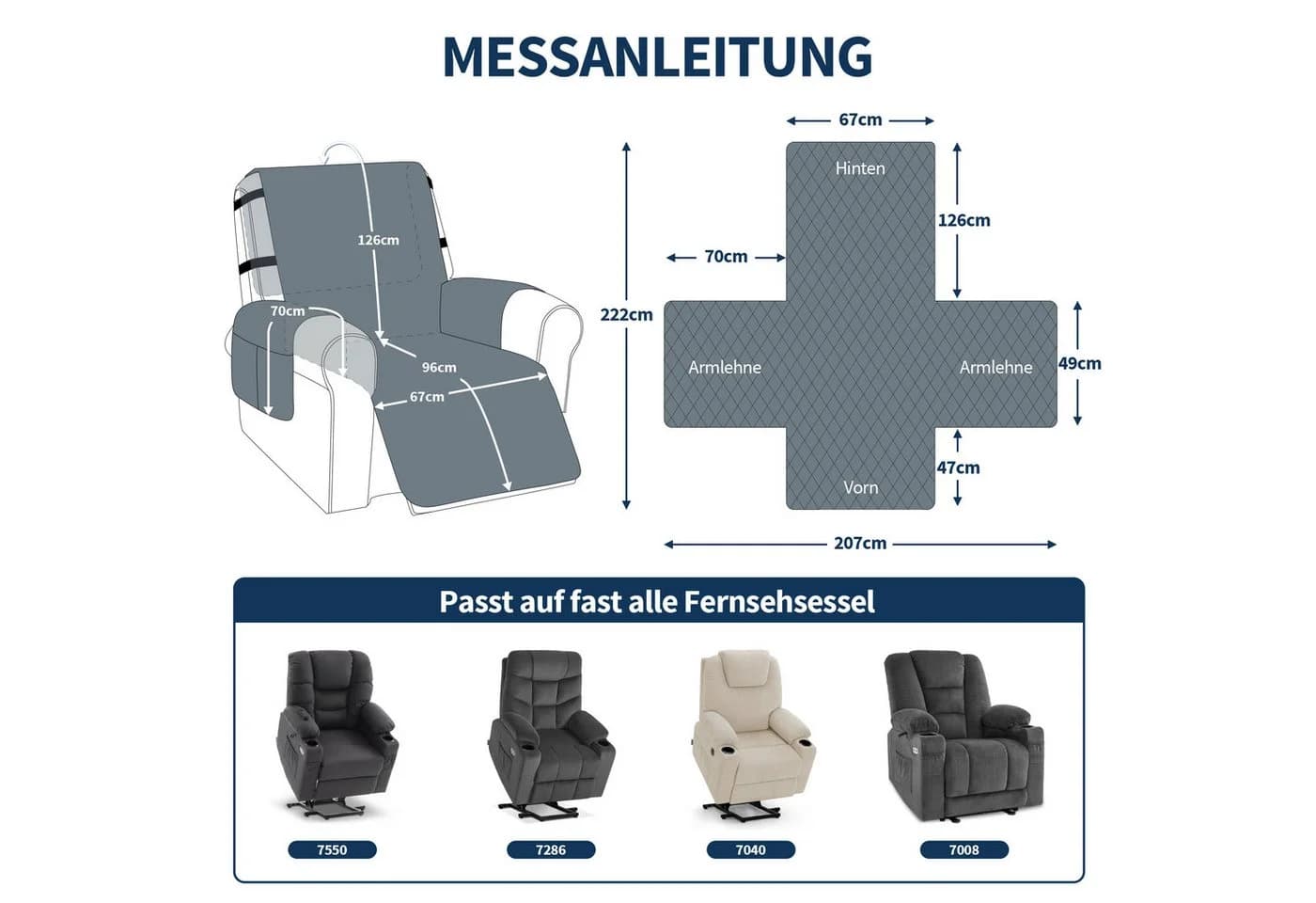 MCombo Sesselschoner Wasserdicht Anti-Rutsch - Bild 3