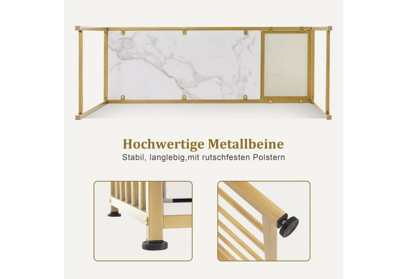 MCombo Schminktisch 2407 mit Schubladen Schwarz/Weiß - Bild 5