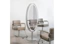 BarberPub Standspiegel mit LED-Beleuchtung Silber Bild 1