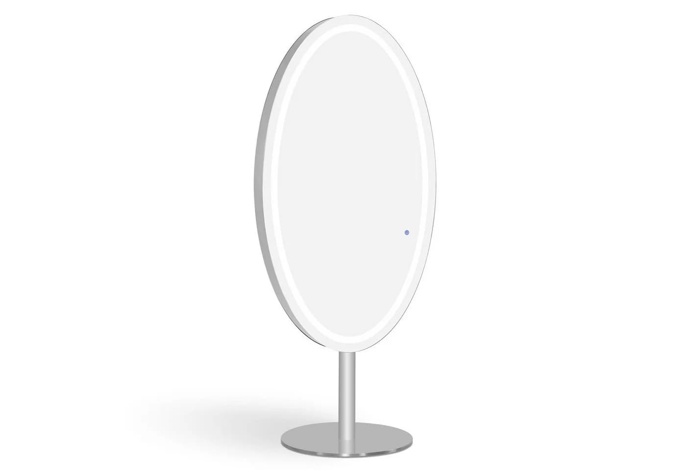 BarberPub Standspiegel mit LED-Beleuchtung Silber - Bild 2