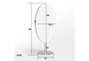 BarberPub Standspiegel mit LED-Beleuchtung Silber Bild 3