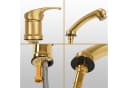 Barberpub Friseurarmatur mit ausziehbare Handbrause WH8005 Schwarz/Gold/Silber Bild 1