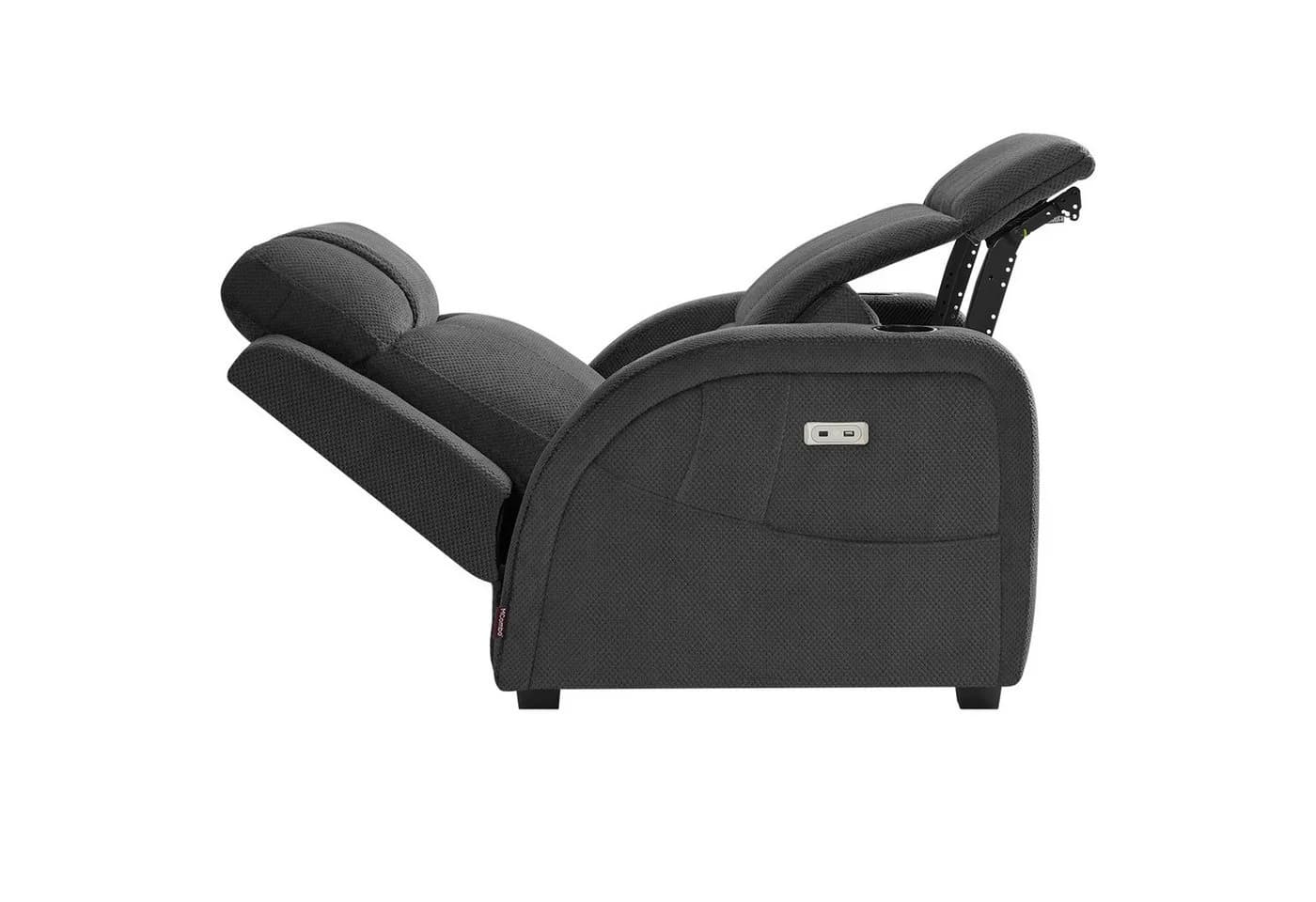 MCombo Zero-Gravity Relaxsessel Elektrisch Verstellbar Dunkelgrau - Bild 2