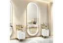 BarberPub LED Wandspiegel mit Ablage & Touch-Schalter Bild 1