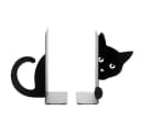 Balvi Buchstütze Hidden Cat Schwarz Metall - Stilvolle Katze für Bücherregal Bild 3