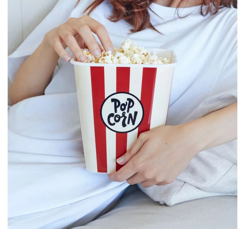 Balvi Popcorn-Schale Retro rot, 3 Liter PP Kunststoff - Bild 3