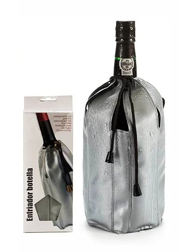 Arte Regal Wein- und Sektkühler Grau mit Kordel