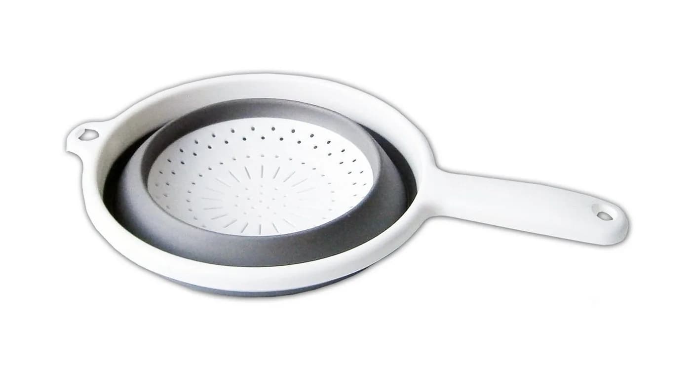 Arte Regal Faltbarer Küchensieb Ø20cm Silikon Weiss/Grau - Bild 3