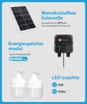 Aigostar LED Solarleuchte Außenbereich 11m Kabel mit Fernbedienung Bild 3
