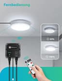 Aigostar LED Solarleuchte Außen Decke 8m Kabel IP65 Weiß Bild 1