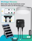 Aigostar LED Solarleuchte Außen Decke 8m Kabel IP65 Weiß Bild 5