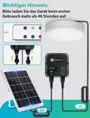 Aigostar LED Solarleuchte Außen Decke Wand IP65 Fernbedienung 8m Kabel Bild 5