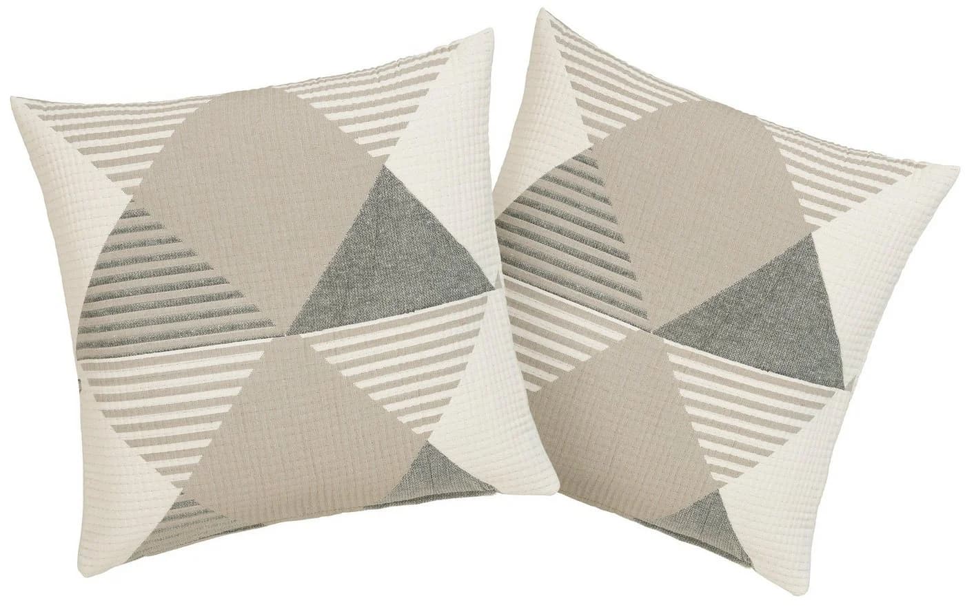 OTTO HOME Kissenhülle Maris Beige Kariert Baumwolle Polyester - Bild 2