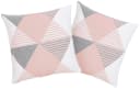 OTTO HOME Maris Kissenhülle Rosa Kariert 50x50cm Baumwolle Polyester Bild 3