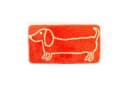 Helio Ferretti Badematte Dackel Orange Rutschfest Bild 2