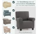 Belmarti Sesselhusse Bezug für Sessel, Relaxsessel, Ohrensessel - Beige Bild 5