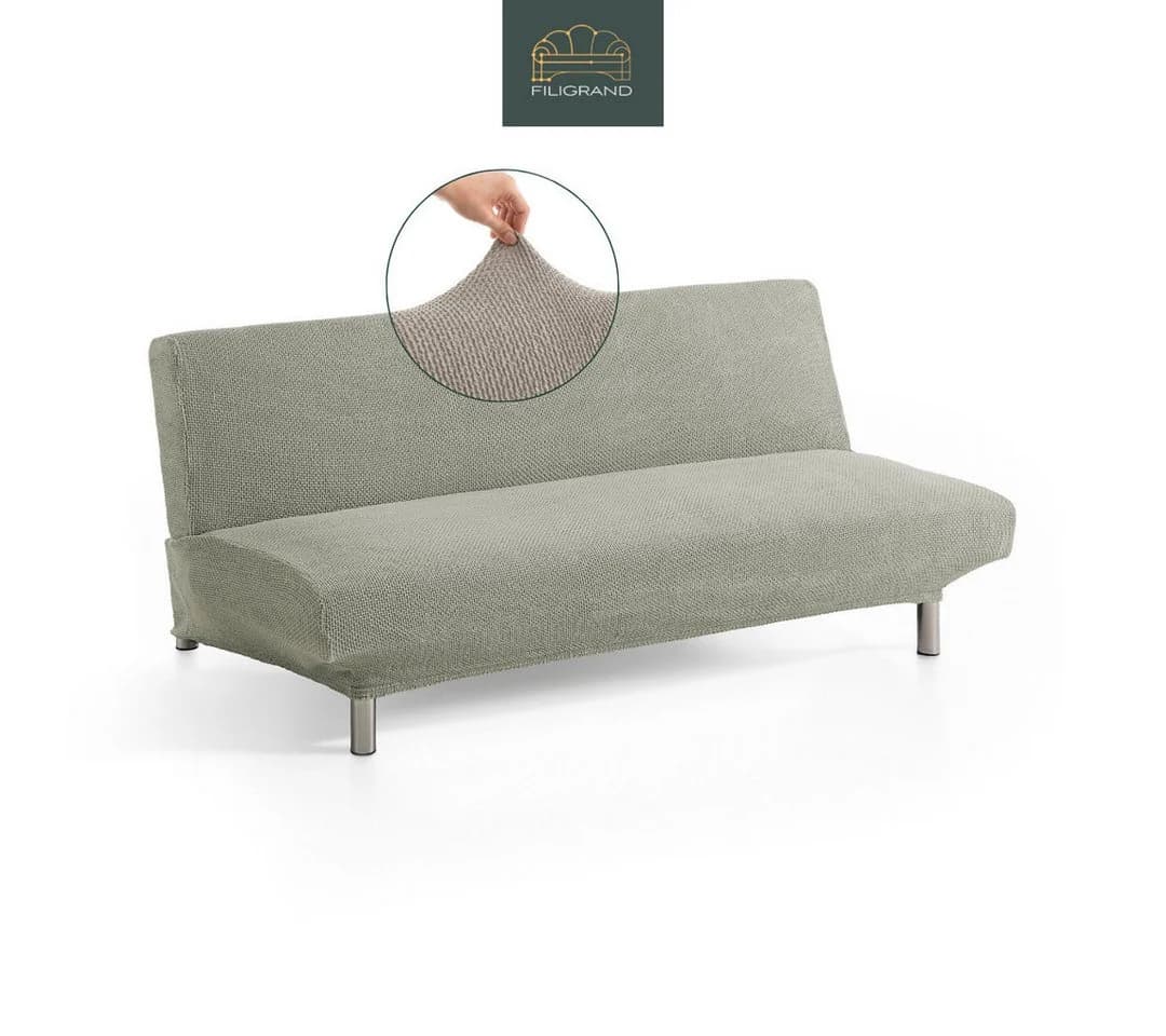 Belmarti Elastischer Sofahusse Grau Baumwollmix - Bild 2