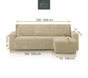 Belmarti Sofahusse 1-teilig L-Form mit Ottomane Dunkelrot Bild 1