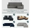 Belmarti Sofahusse 1-teilig L-Form mit Ottomane Dunkelrot Bild 5