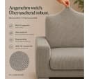 Belmarti Sofahusse 1-teilig L-Form mit Ottomane Grau Elastisch Bild 3