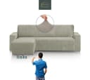 Belmarti Sofahusse 1-teilig L-Form mit Ottomane Lichtgrau Bild 2