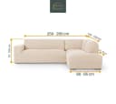 Belmarti Ecksofahusse Grau Elastischer Baumwollmix Bezug Bild 1
