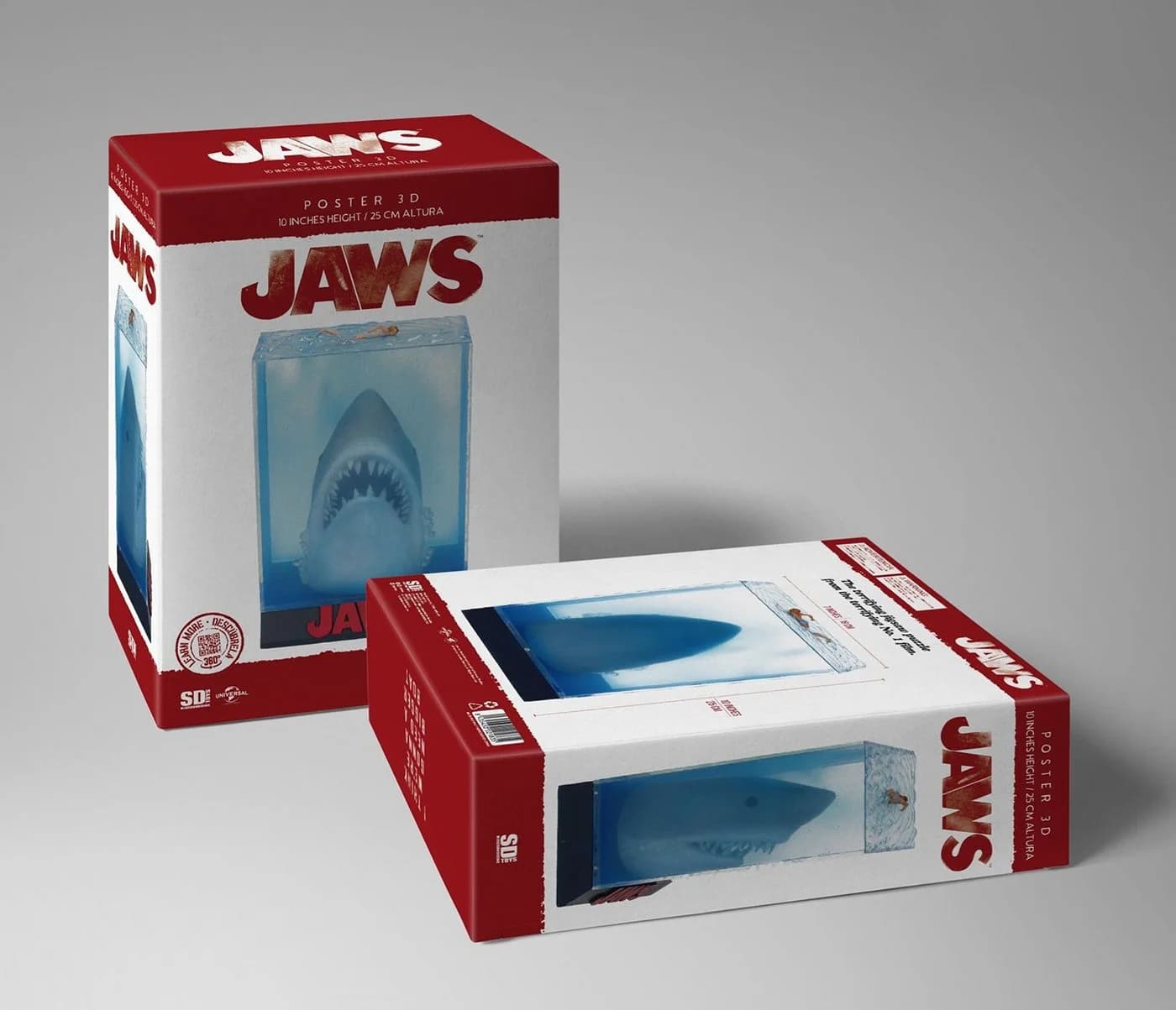 SD Toys Jaws 3D Poster Statue Der weiße Hai Blau - Bild 3
