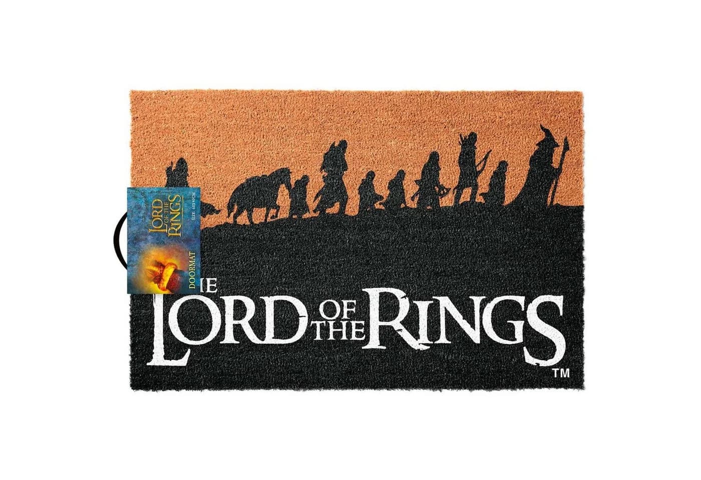 Grupo Erik Der Herr der Ringe Fußmatte Schwarz/Beige