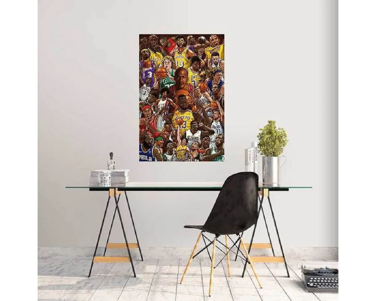 Grupo Erik Poster Basketball Superstars M. Jordan, L. James, K. Bryant