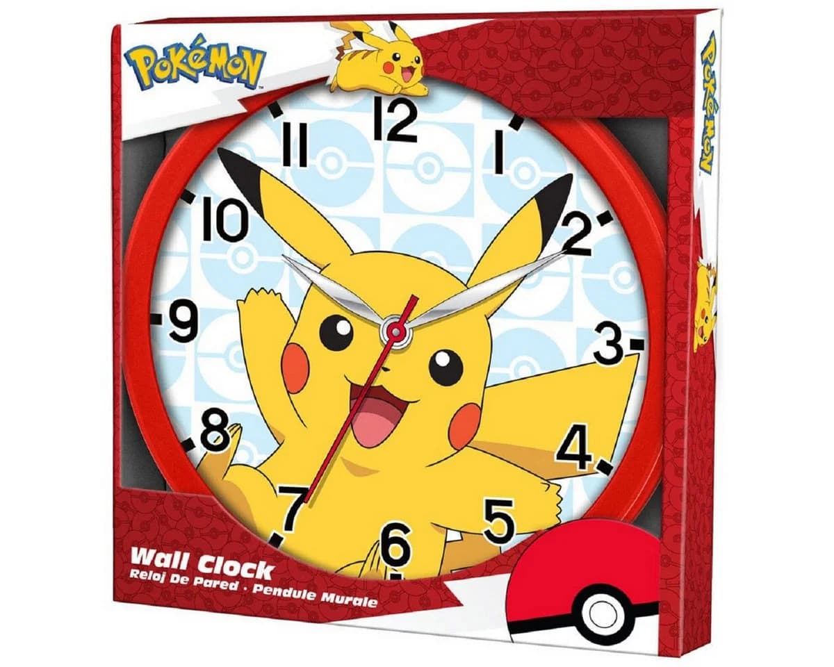 POKÉMON Wanduhr Analog 25cm Durchmesser