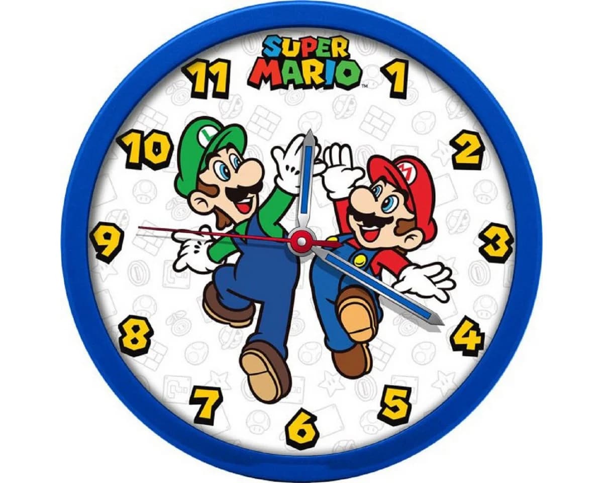 Super Mario Wanduhr Analoge 25cm Gaming Deko - Bild 2