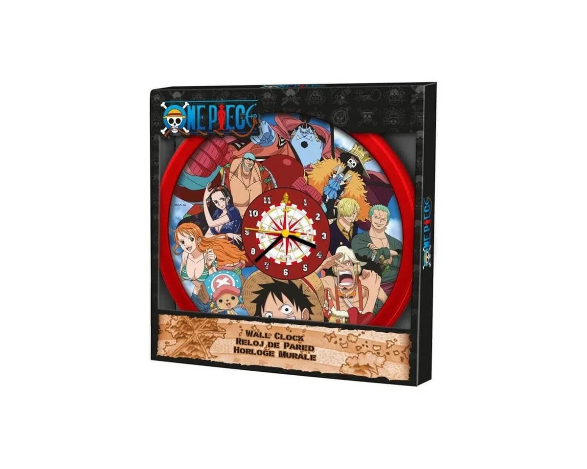 One Piece Wanduhr 25cm Anime Uhr mit Strohhut-Bande - Bild 1