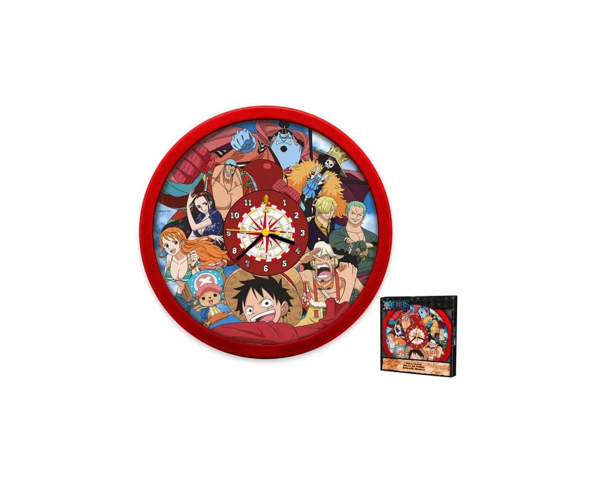 One Piece Wanduhr 25cm Anime Uhr mit Strohhut-Bande - Bild 2