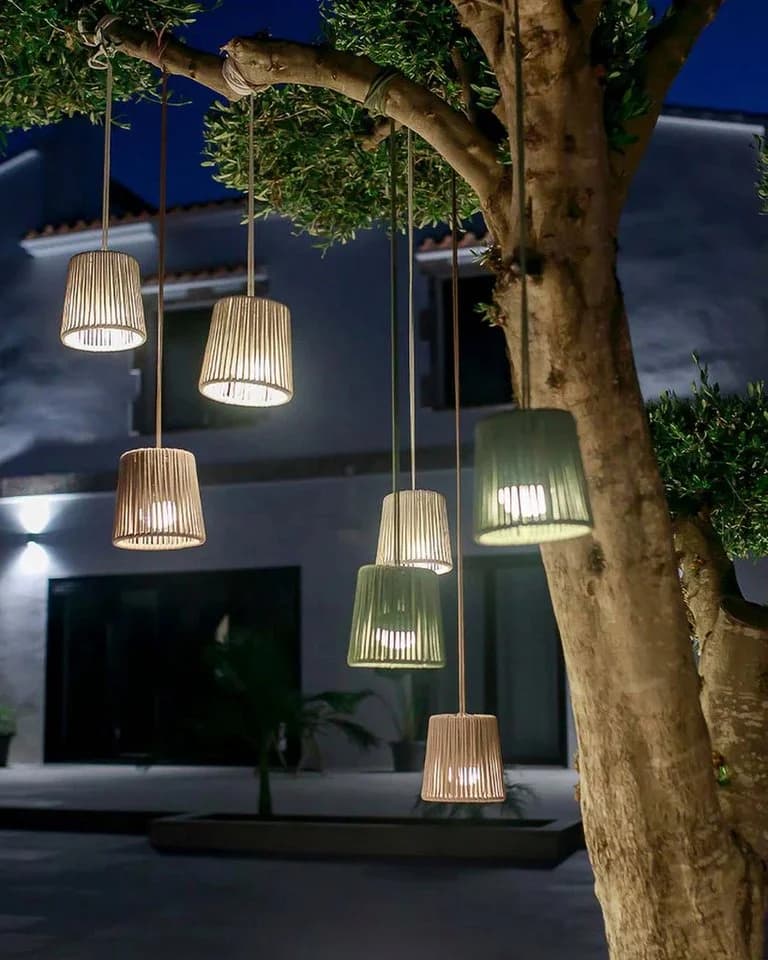 NEWGARDEN LED Gartenleuchte AKKU Hängeleuchte MINI CONTA HANG Grün