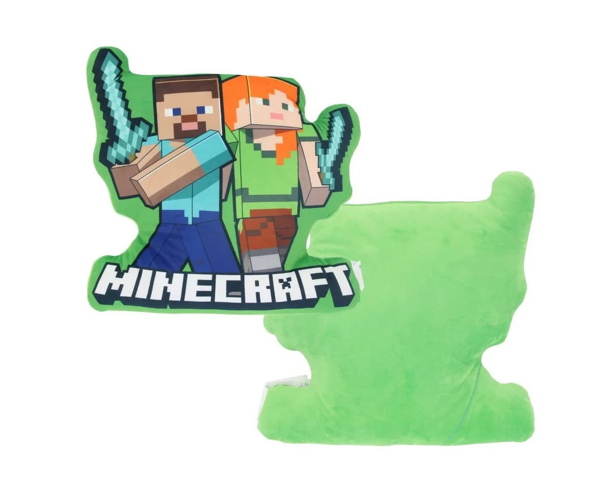 Minecraft Dekokissen 3D Grün 40 cm Kuschelkissen