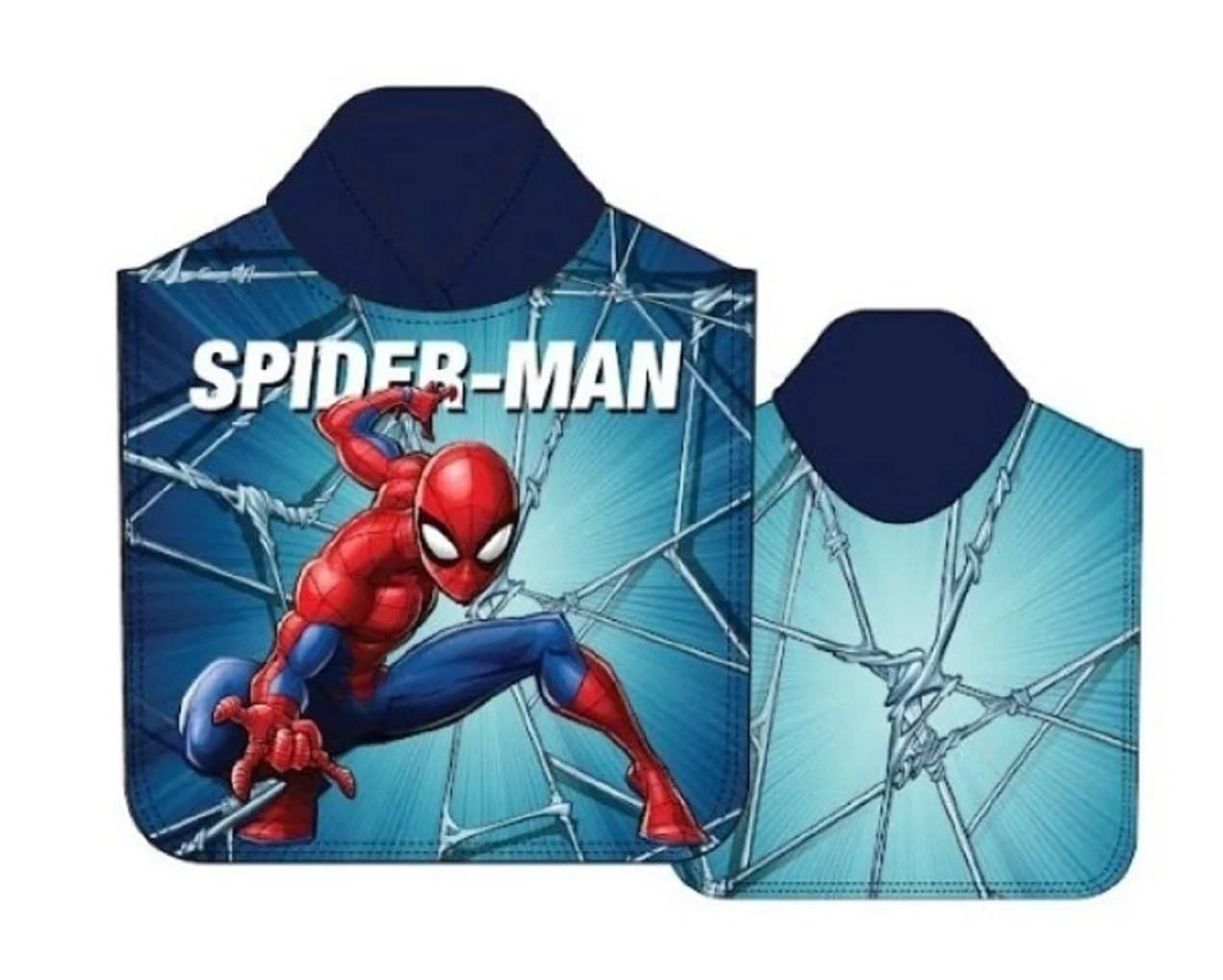 KK Badeponcho Spiderman Kinder mit Kapuze 50x100cm