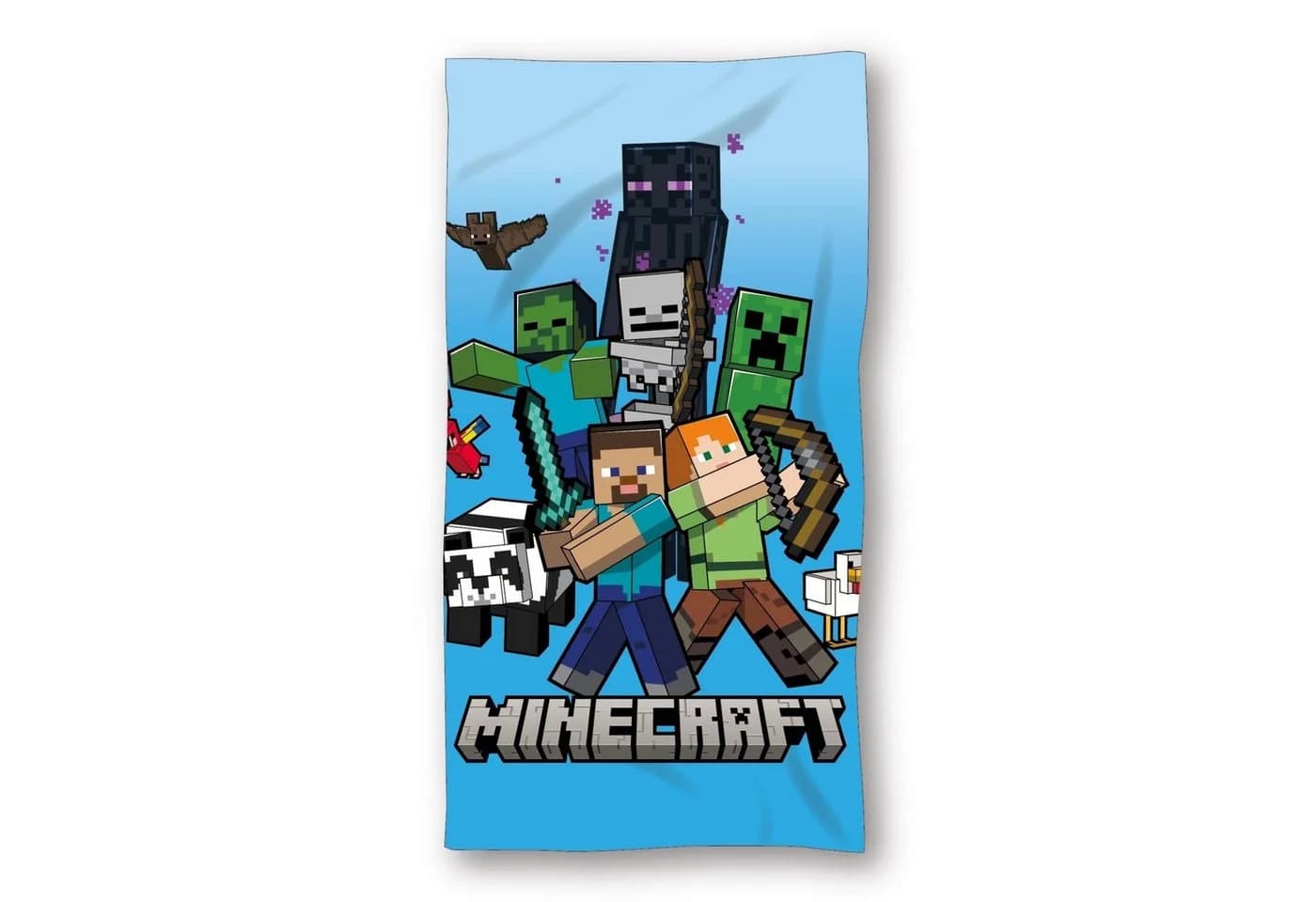 Minecraft Epic Battle Badetuch 70x140cm 100% Polyester