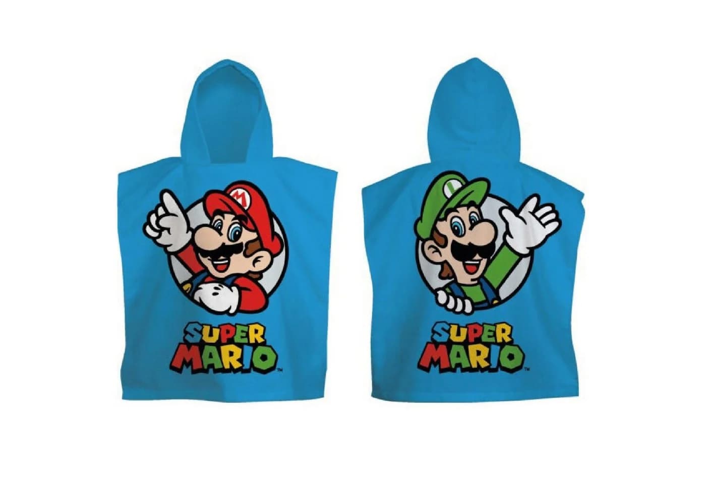 Super Mario Badeponcho Mikrofaser Kinder ab 3 Jahren