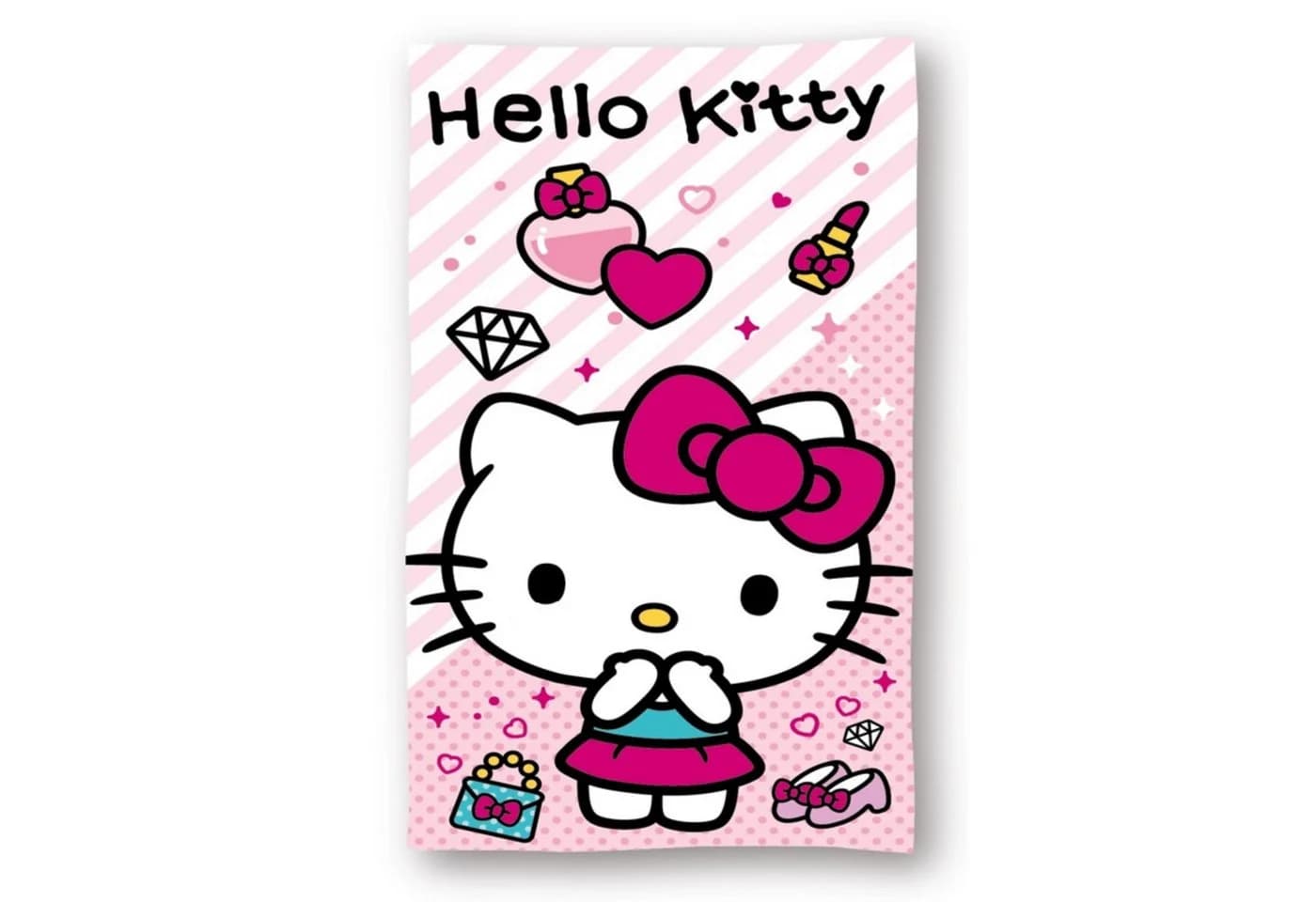 Hello Kitty Strandtuch Kinder Rosa 100% Baumwolle