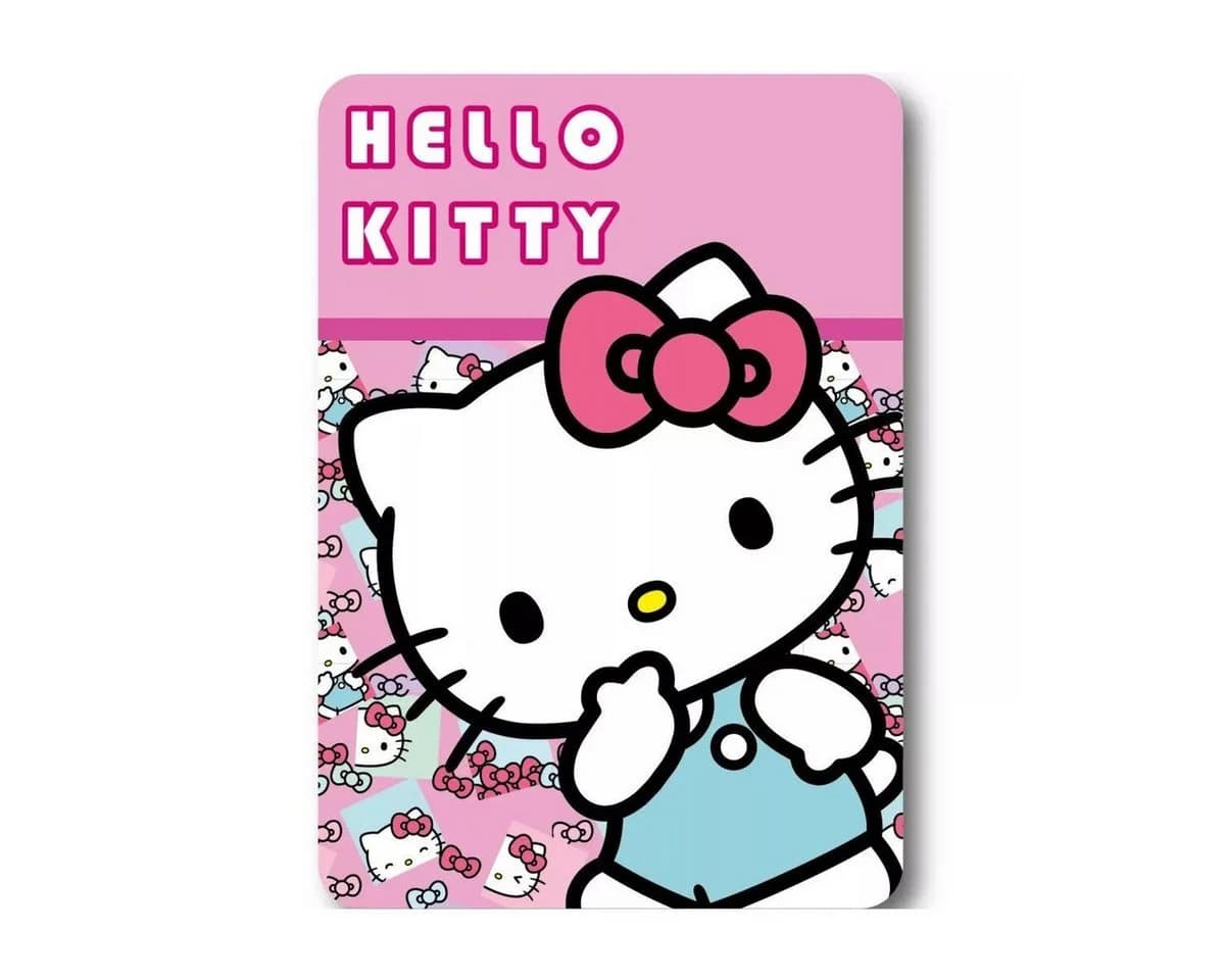 Wohndecke Hello Kitty Fleecedecke 100x140 Kinder Decke weich warm