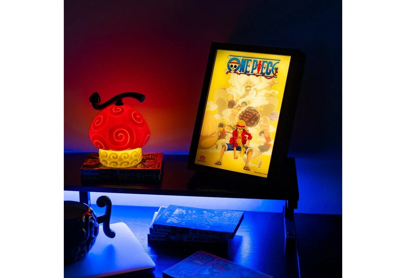 Grupo Erik One Piece Luffy LED Rahmenlampe mit dimmbarer Beleuchtung