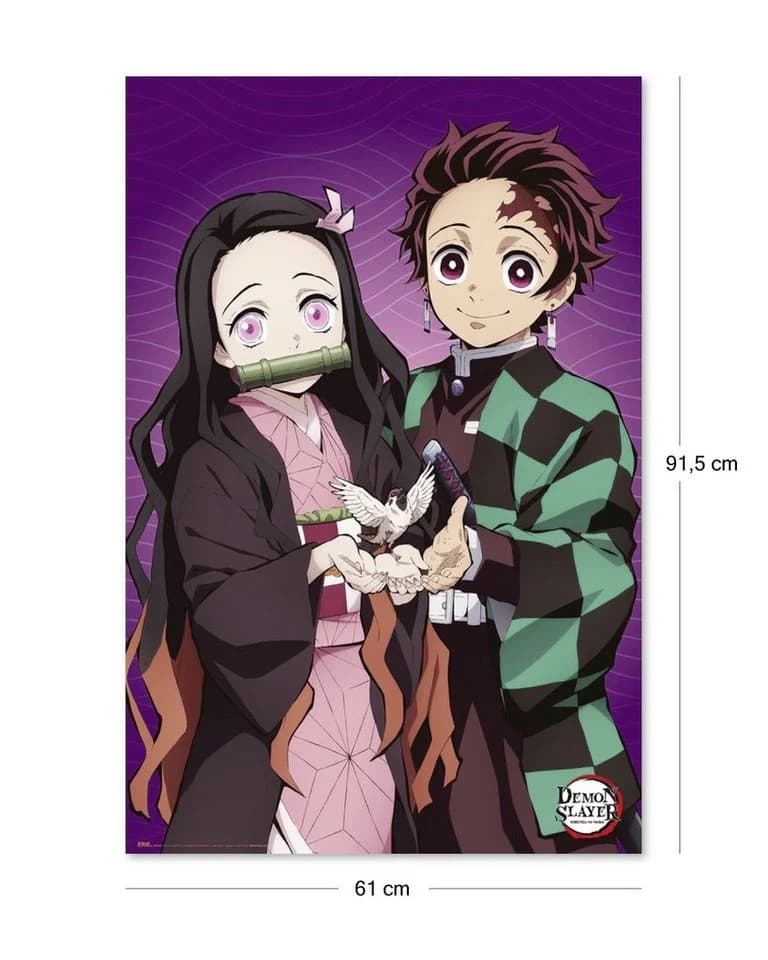 Grupo Erik Poster Demon Slayer Tanjiro & Nezuko 61x91,5 cm