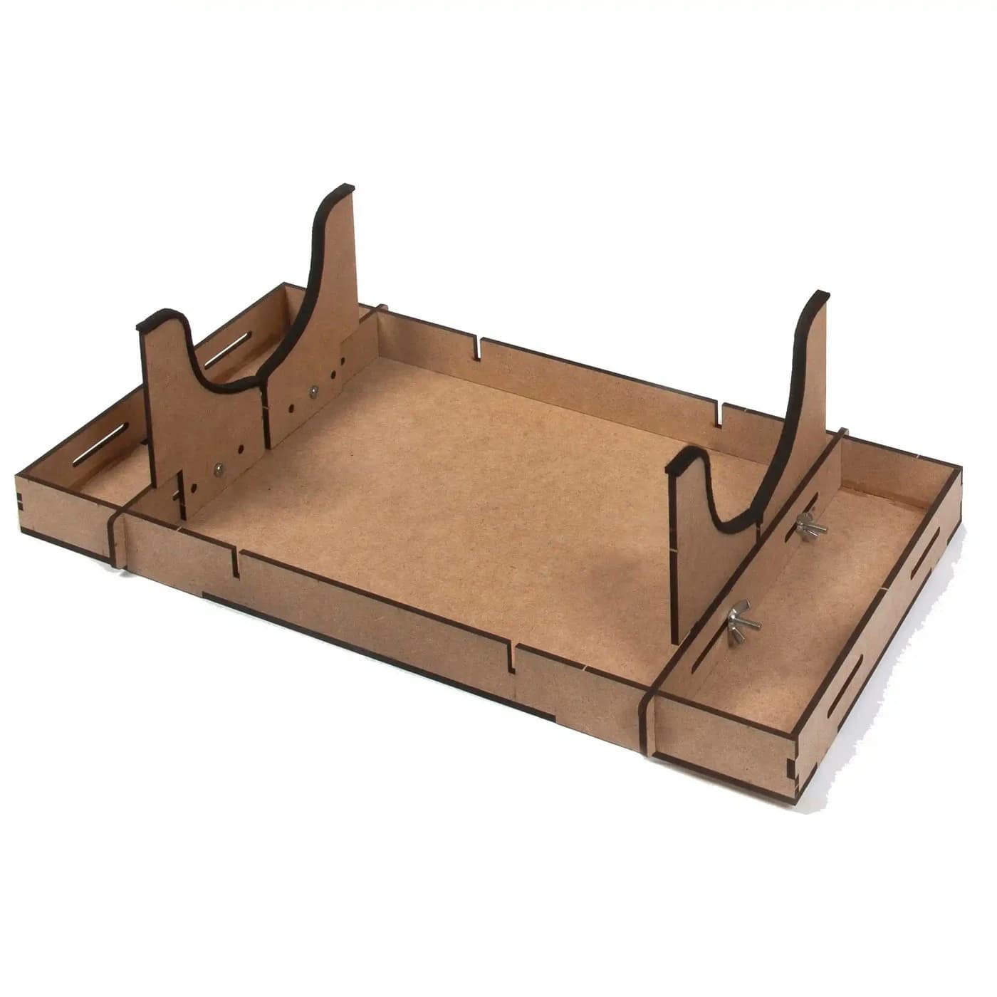 OcCre Arbeitsständer für Modellbau Schiffe Züge Braun Holz - Bild 2