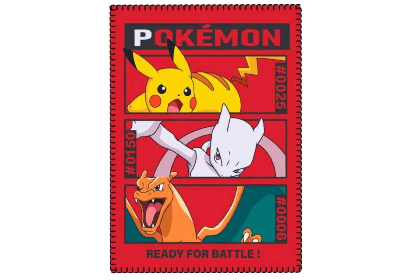 AY!Max Pokémon Fleecedecke Kuscheldecke Rot 100 x 140 cm - Bild 2