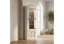 ebuy24 Vitrine New Mexico Eckschrank Weiß mit Glastür und 2 Schubladen Bild 5
