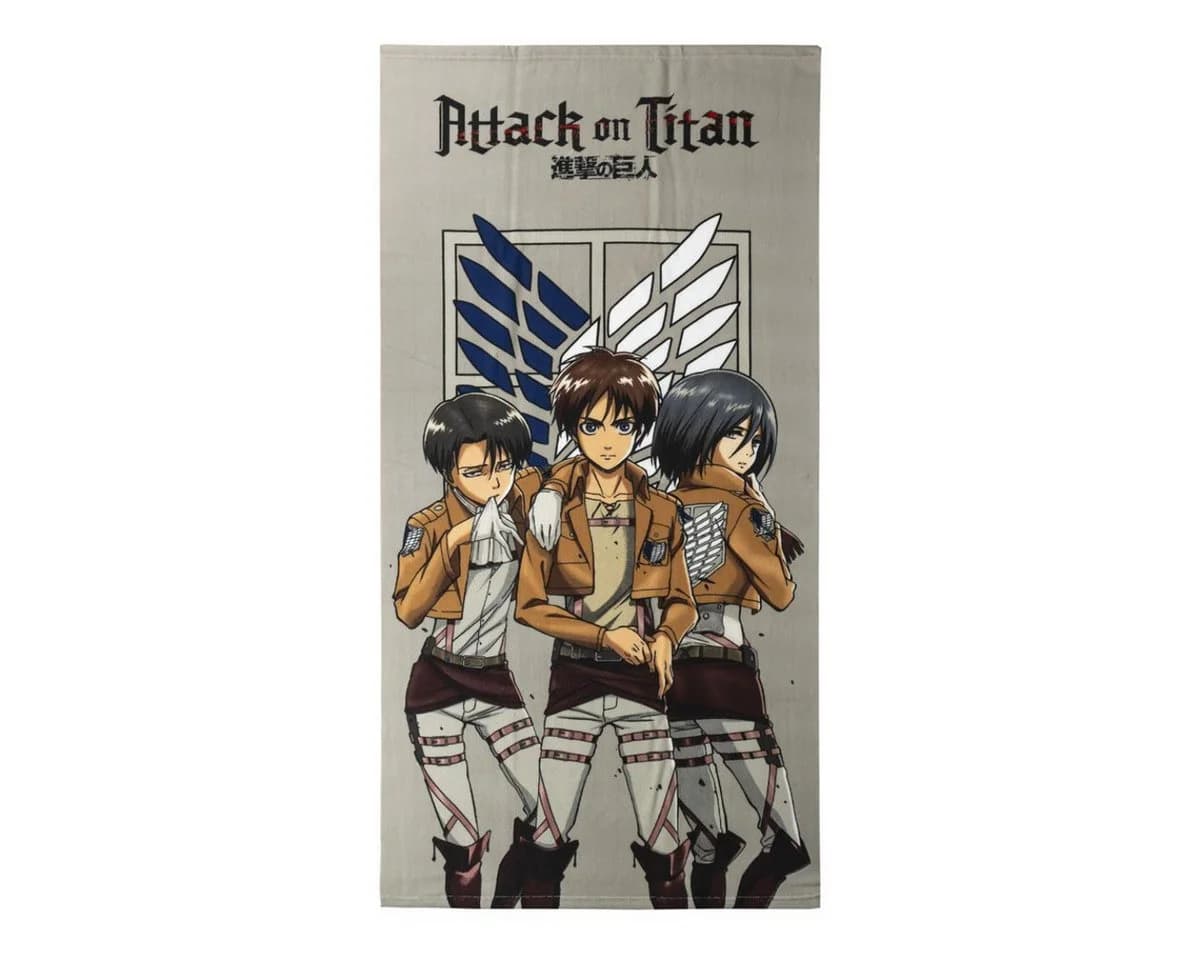 Cerda Strandtuch Attack on Titan 100% Baumwolle 70x140 cm - Bild 2
