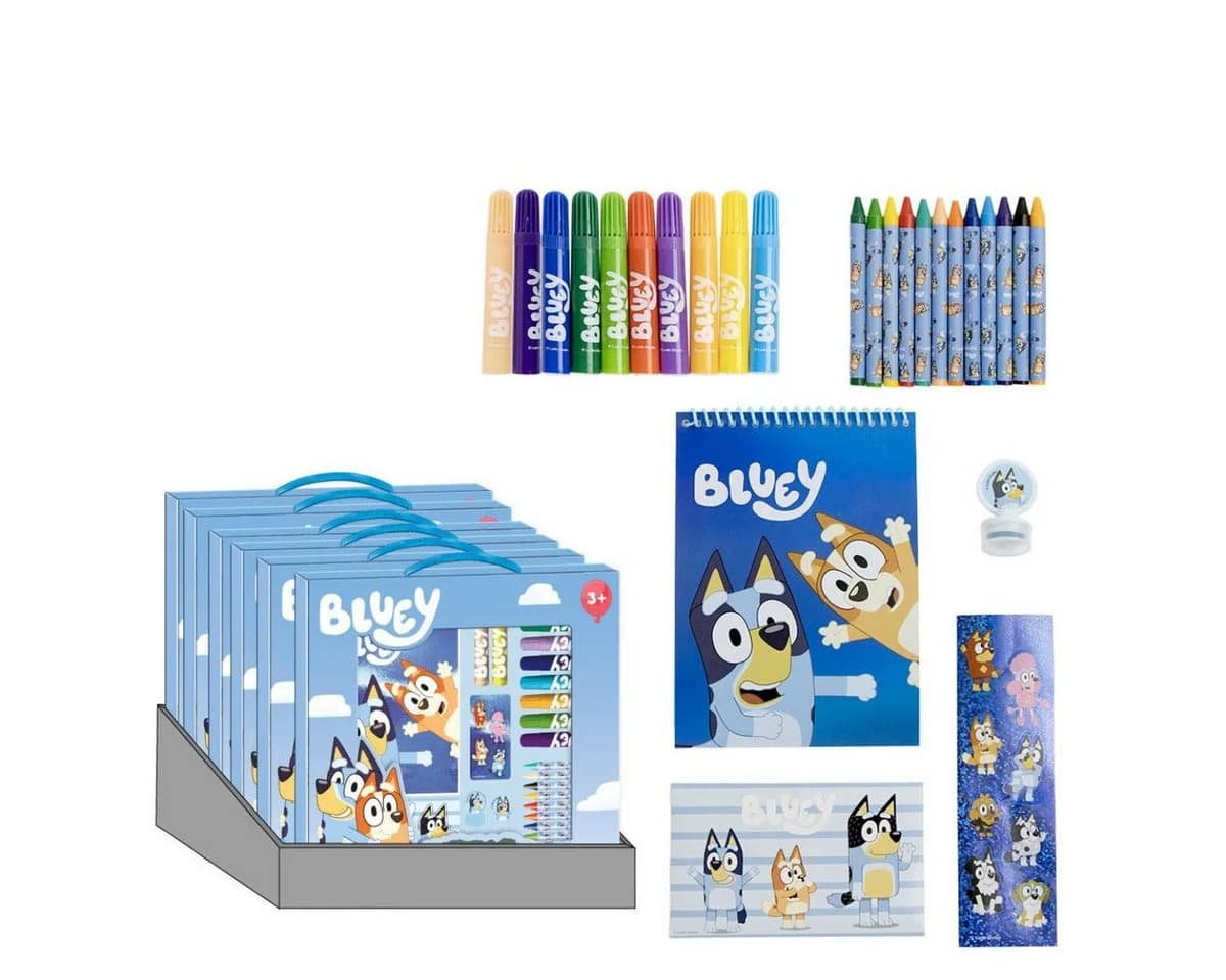 Bluey Kinder Ausmalset Bunt Kreativset - Bild 2