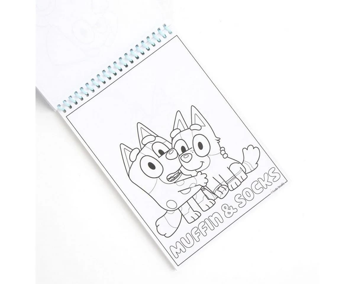 Bluey Kinder Ausmalset Bunt Kreativset - Bild 3