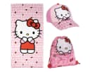 Cerda Handtuch Set Hello Kitty Kinderhandtücher im praktischen Beutel Rosa Bild 2