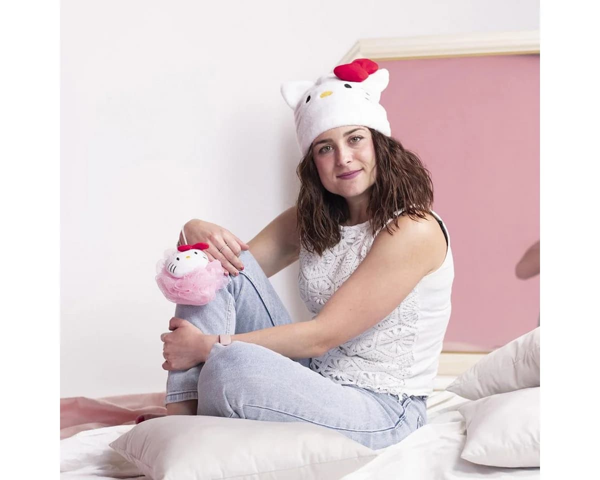 Cerda Haar Handtuch Mikrofaser Turban Hello Kitty - Bild 3